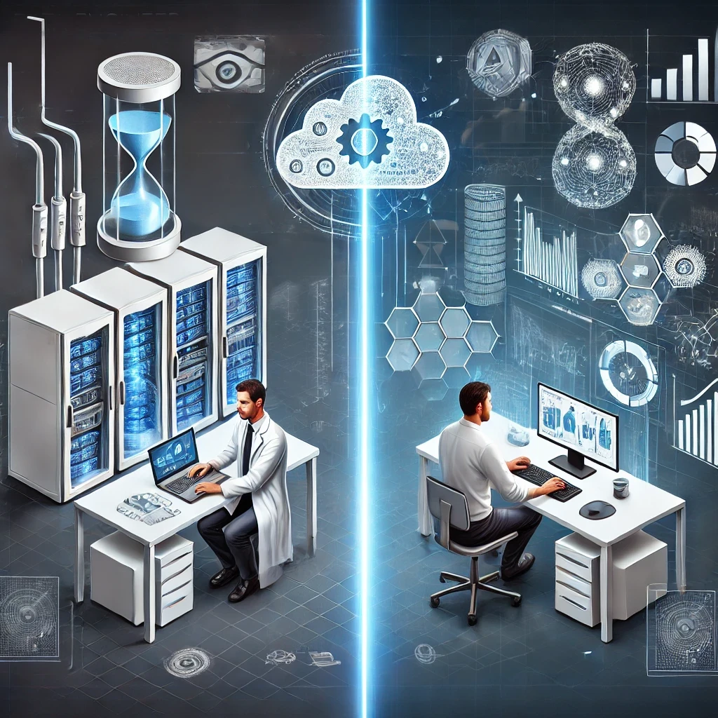 IT 데이터 엔지니어, 과학자를 설명하는 이미지