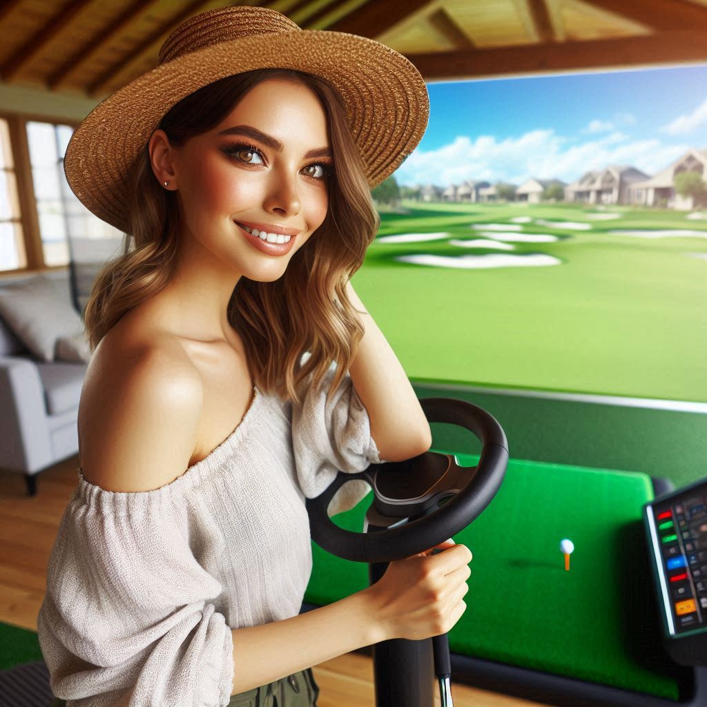 스크린골프장 배경