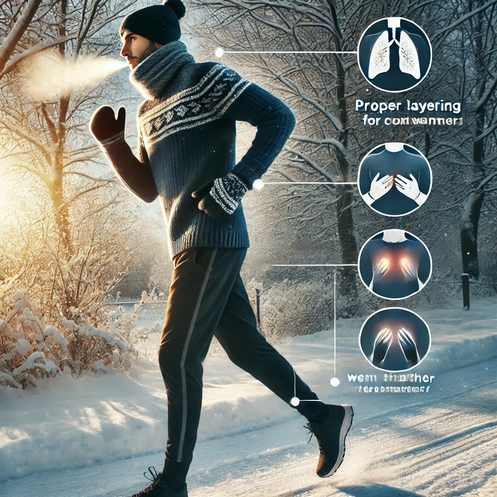 겨울철 러닝, 복장과 호흡 등 안전하고 쾌적하게 달리는 방법에 관한 참고 사진