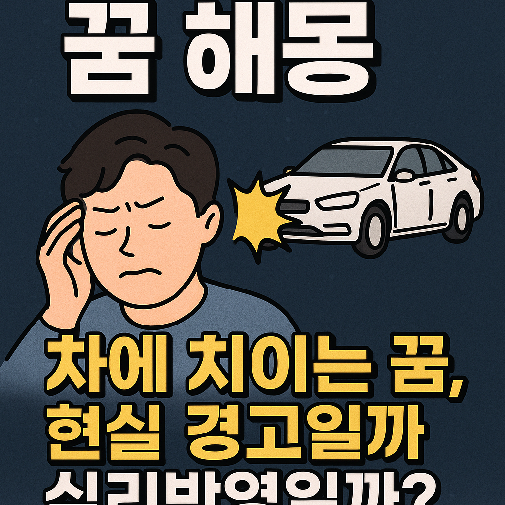 차에 치이는 꿈 해몽