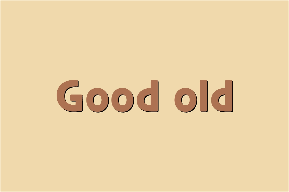 Good old 뜻