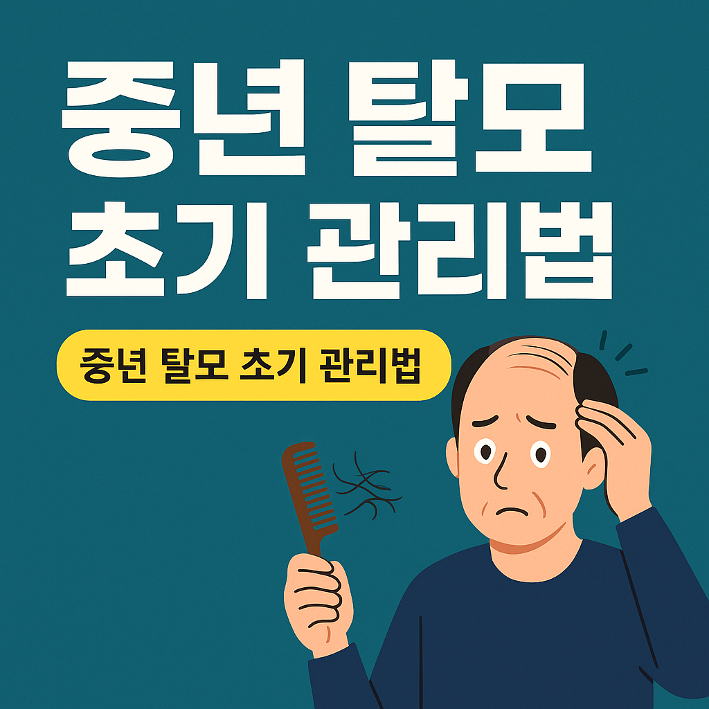 중년 탈모 초기 관리법