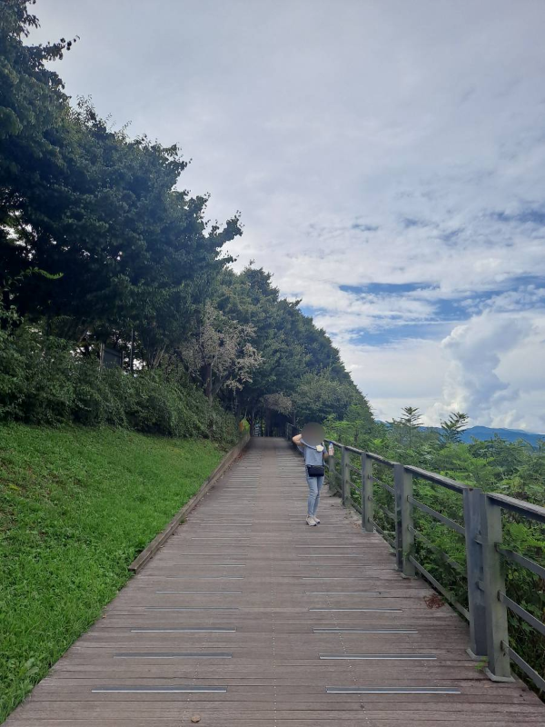 의암공원 오르막길