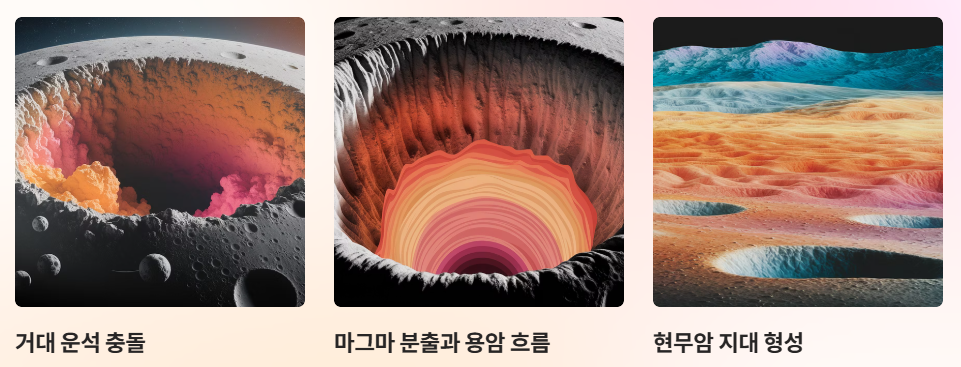 달의바다 생성 이유