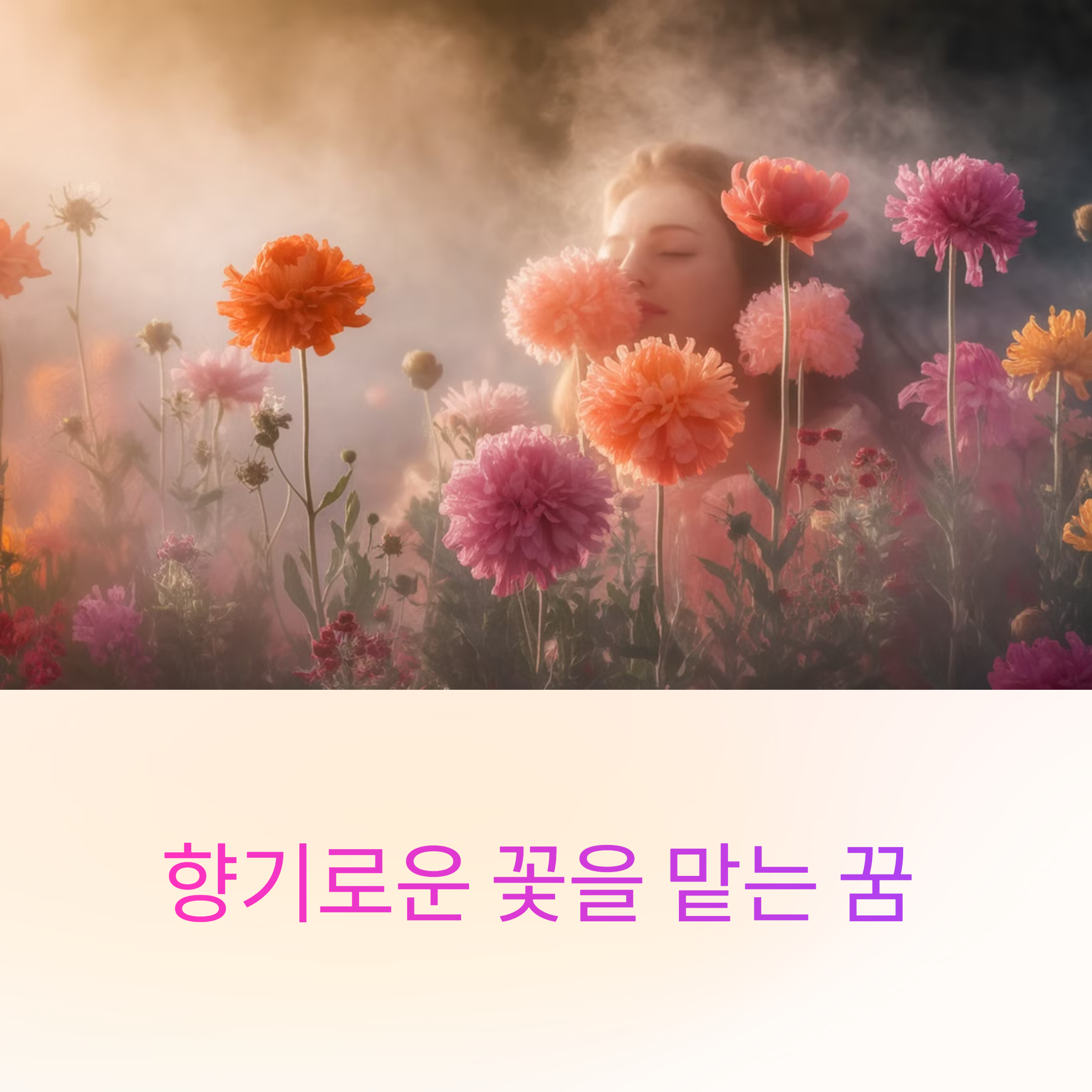 향기로운 꽃을 맡는 꿈