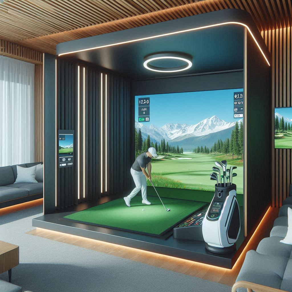 스크린골프장 배경