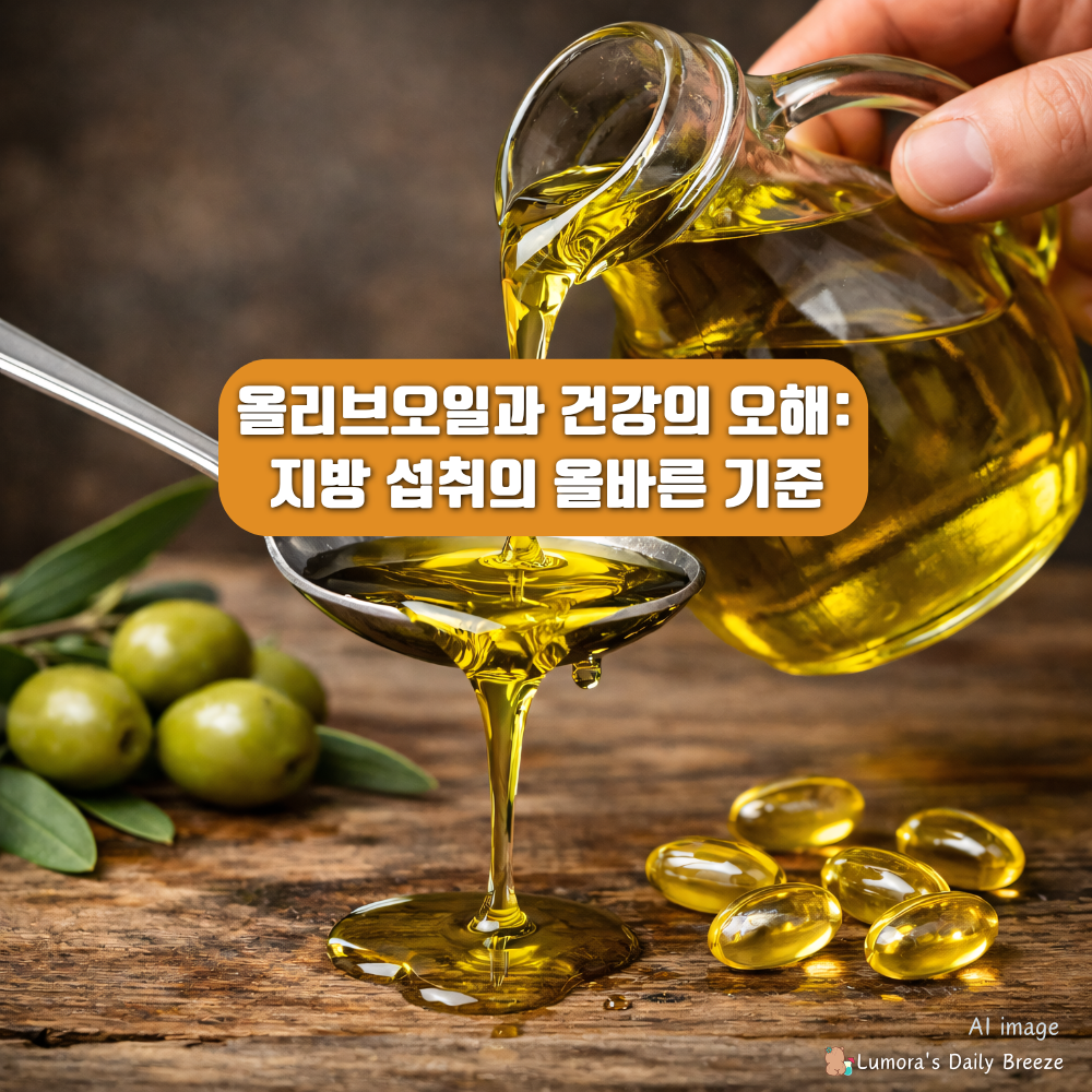 올리브오일과 건강의 오해: 지방 섭취의 올바른 기준