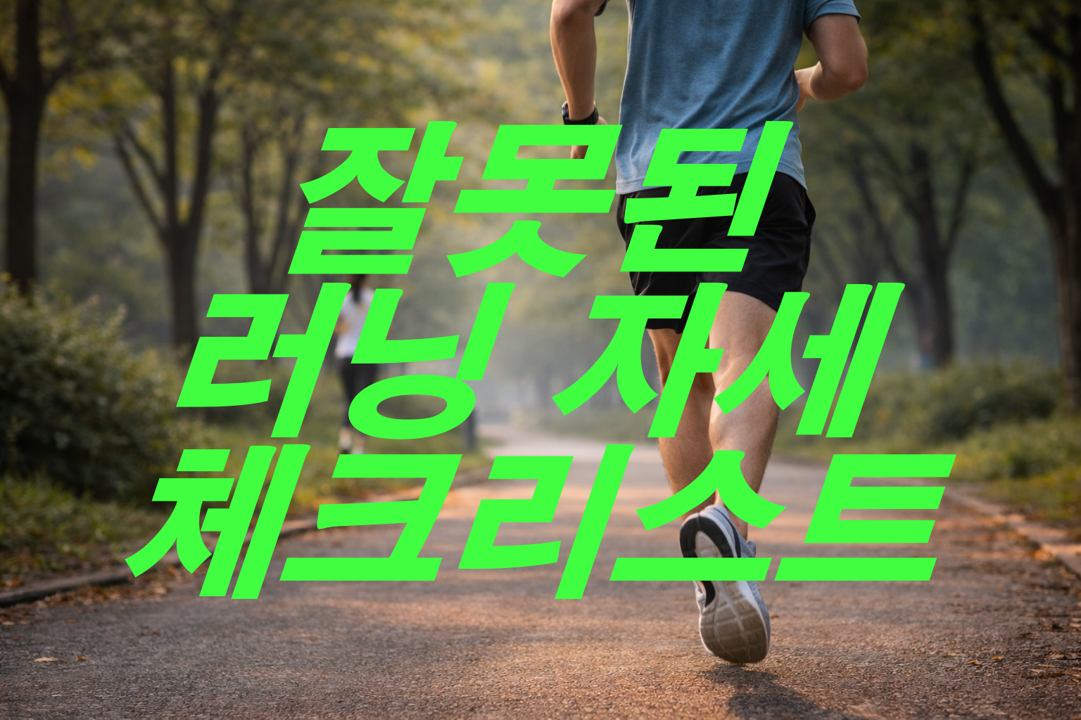 잘못된 러닝 자세 체크리스트 알아보기