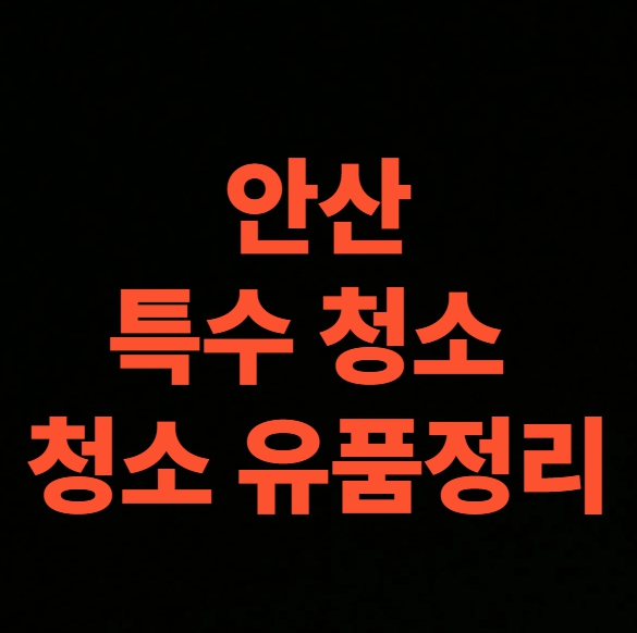 안산 상록구 유품정리 업체 악취냄새 제거 가격 후기 (안산시 연락처)