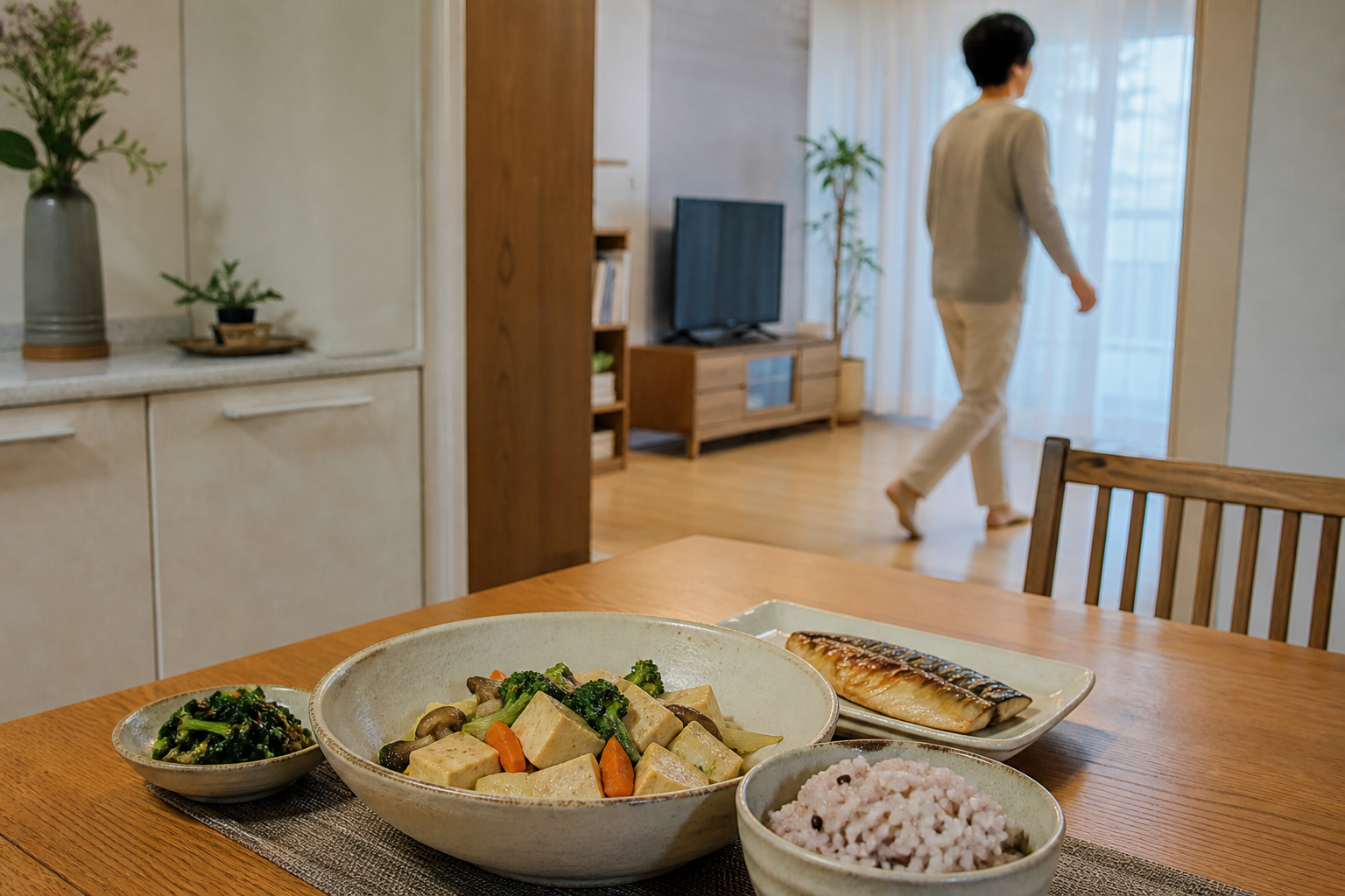 저녁 식사와 가벼운 활동