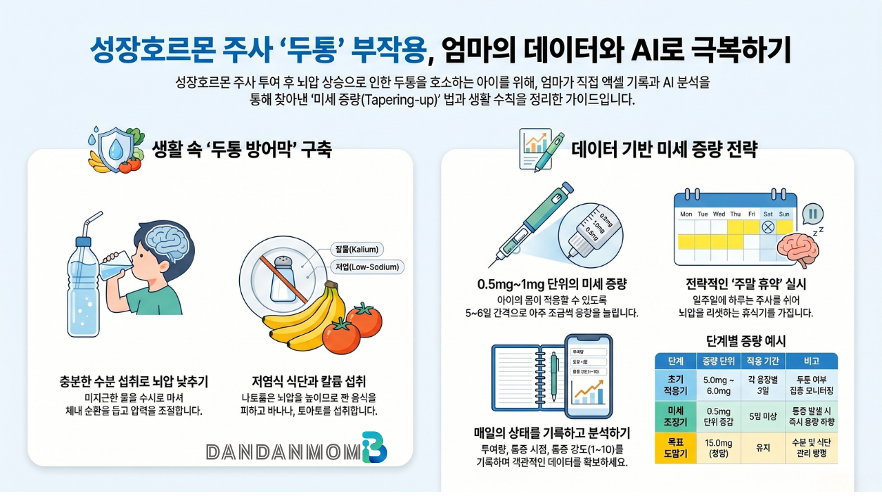 성장호르몬 주사 부작용 극복기