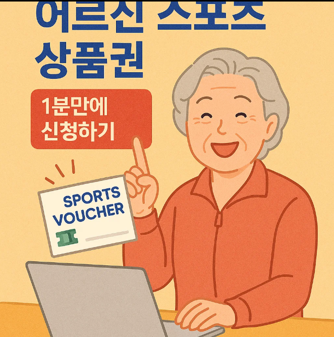 어르신 스포츠 상품권 1분만에 신청하기