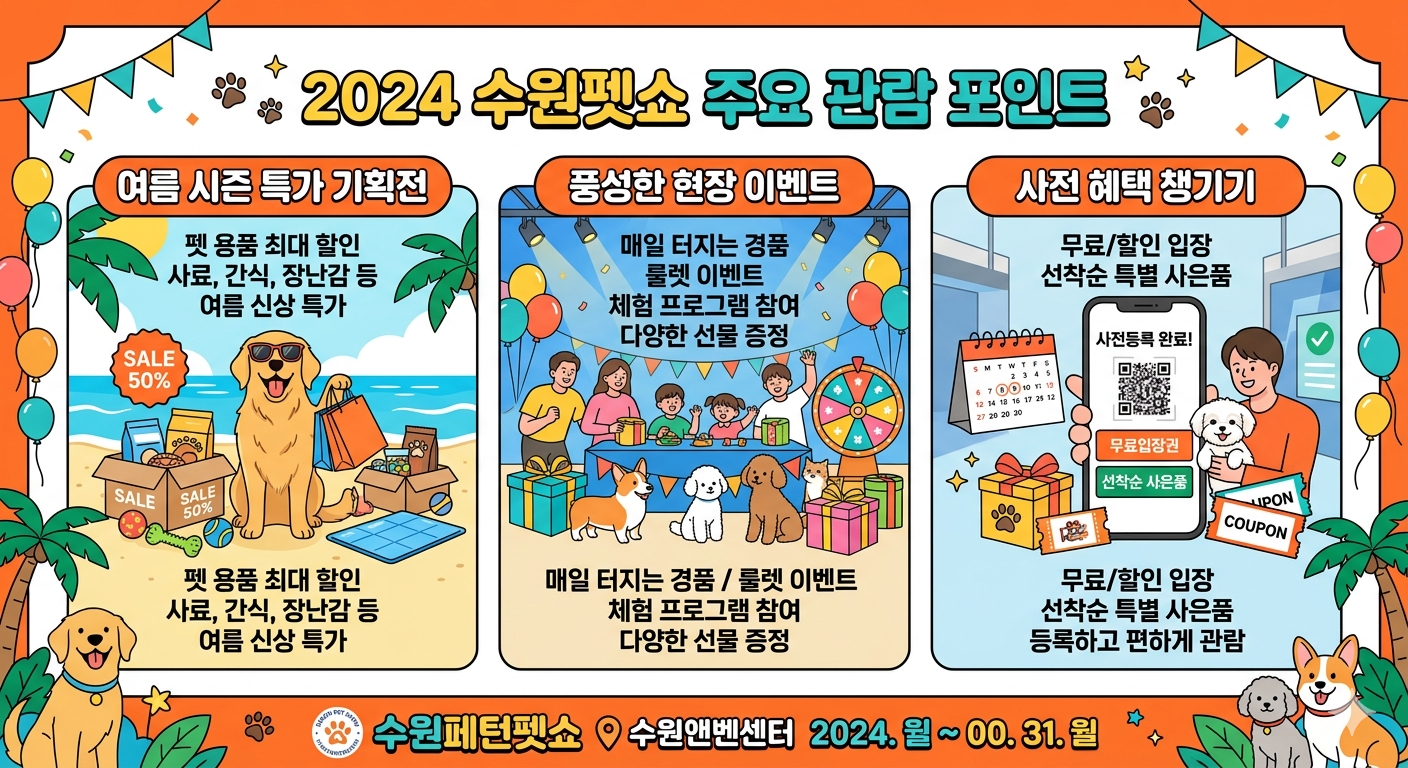 주요 관람 포인트 및 현장 이벤트