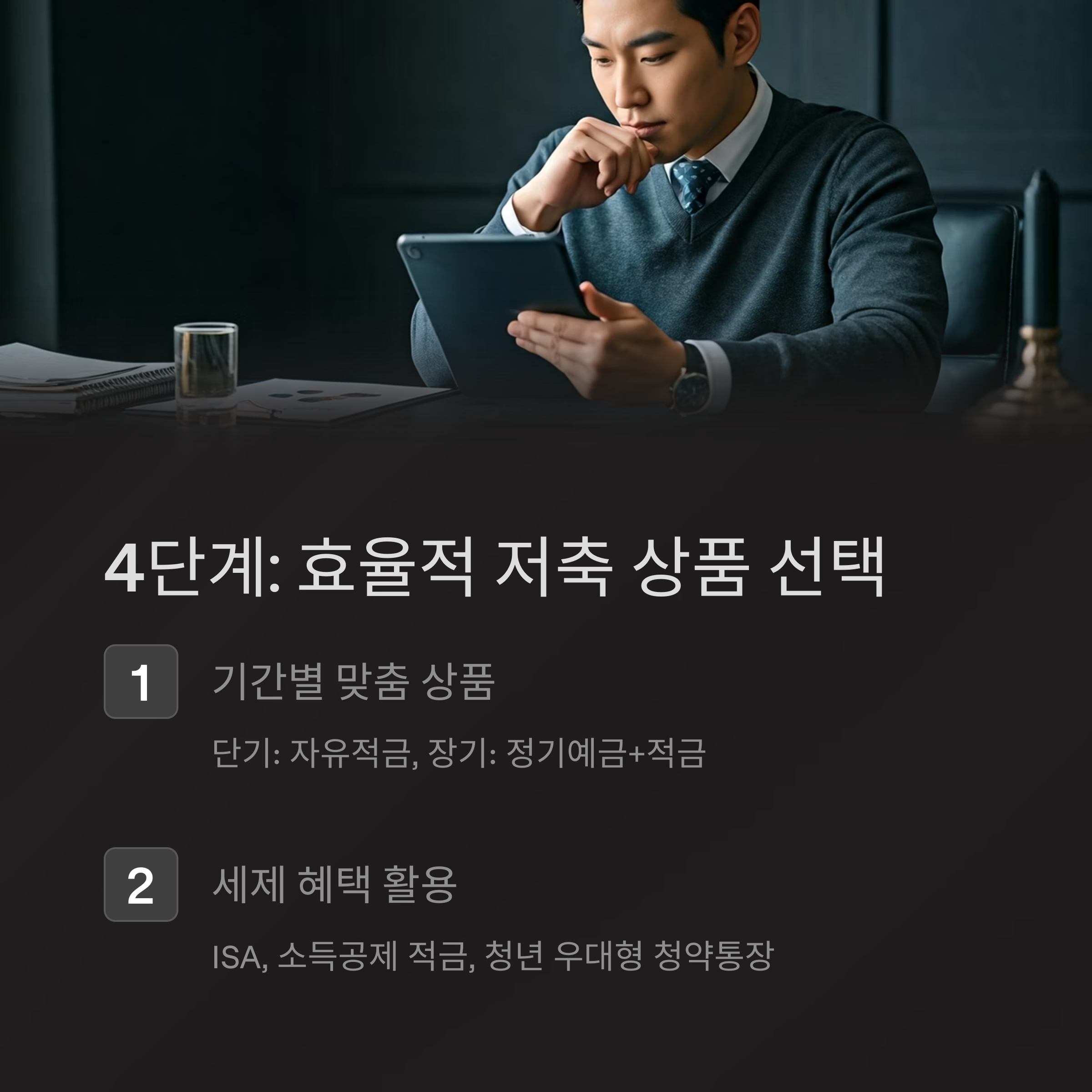 목돈마련 저축상품 선택