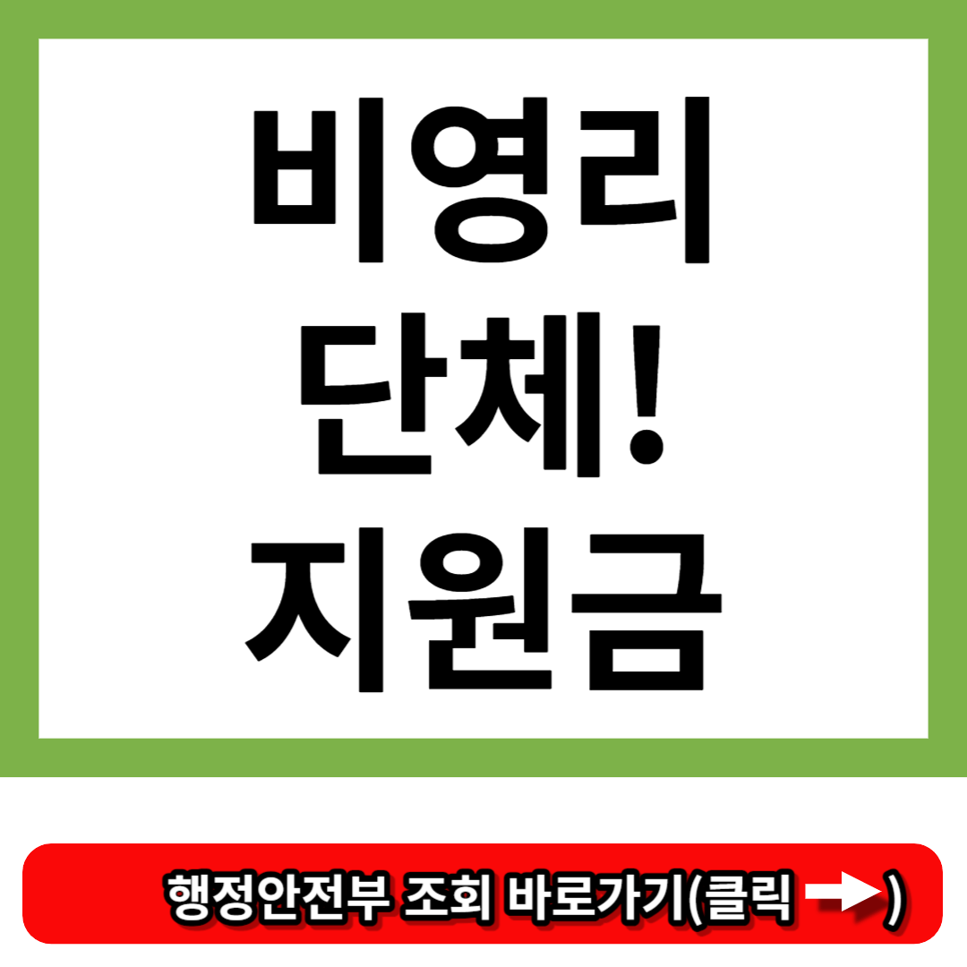 비영리 단체 지원금