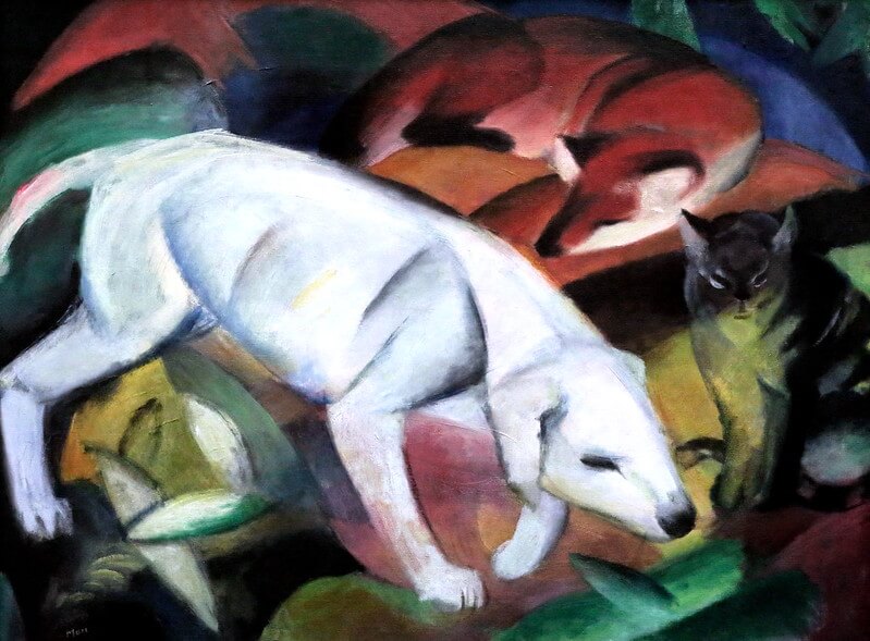 Franz Marc. 1880-1916. Drei Tiere