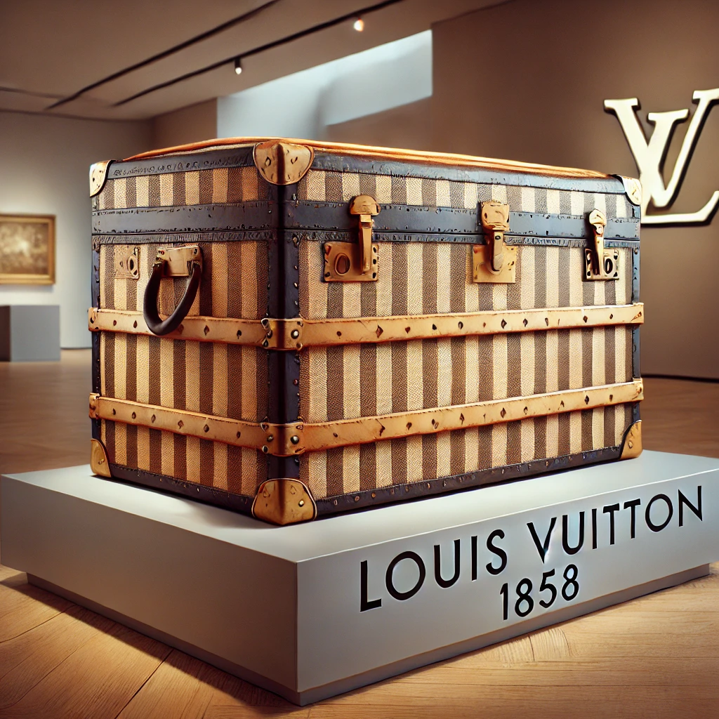 AI로 생성한 1858년에 제작 된 루이비통 원조 트렁크백