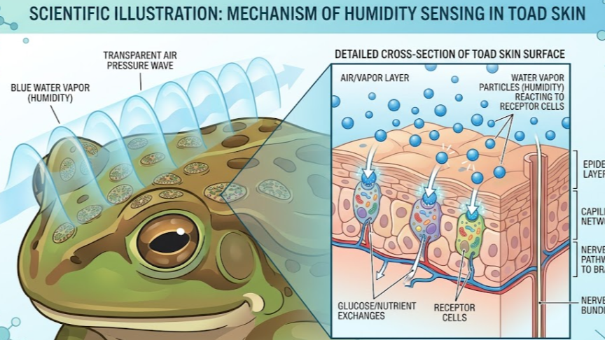 습도와 기압 변화를 감지하는 두꺼비 피부 세포의 과학적 원리