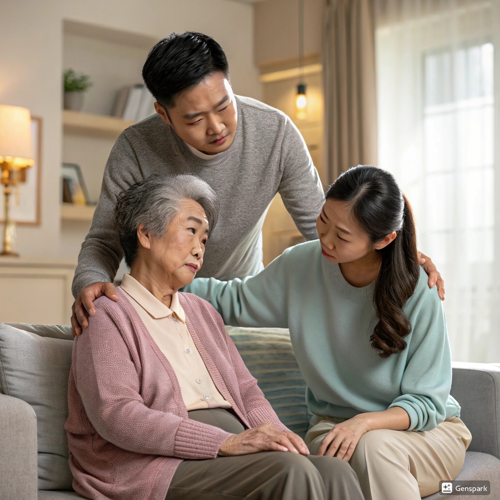 치매 가족의 일상 모습