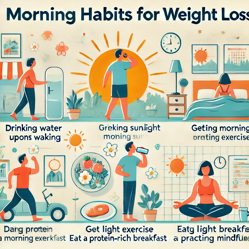 체중 감량을위한 아침 습관