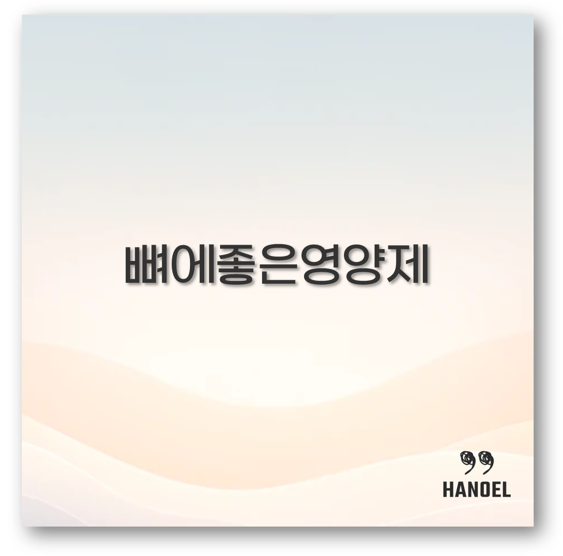 뼈에좋은영양제