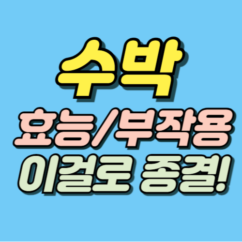 수박 효능 부작용