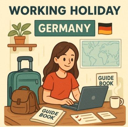 대한민국에서 독일로 워킹 홀리데이를 가기 위해 준비하는 모습