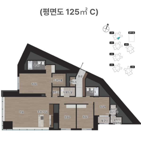 르엘 리버파크 센텀 평면도