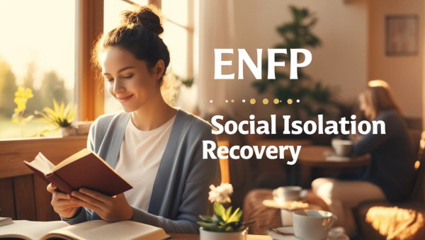 ENFP 유형의 고립감 회복에 대한 그림입니다.
