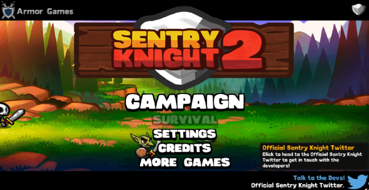 센트리-나이트2-플래시게임-메인-화면