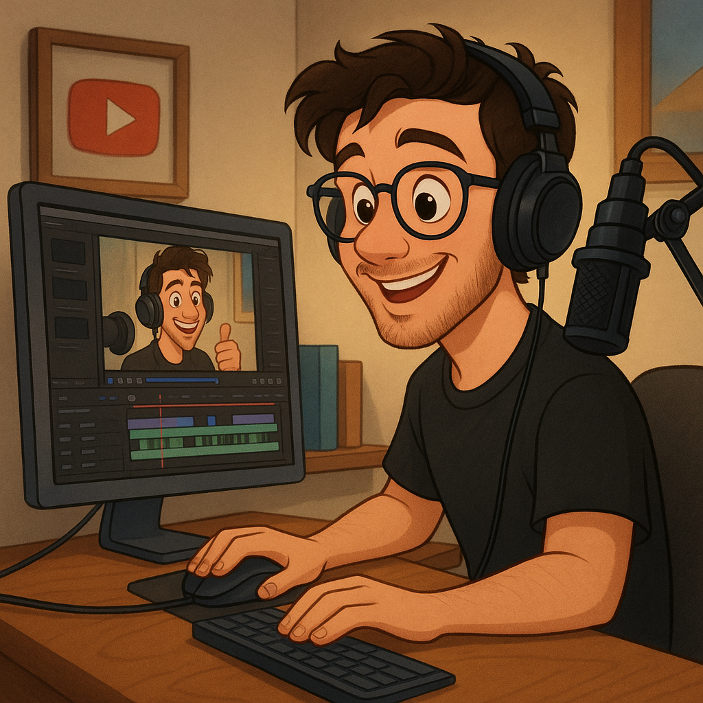 유튜버 동영상 편집 이미지