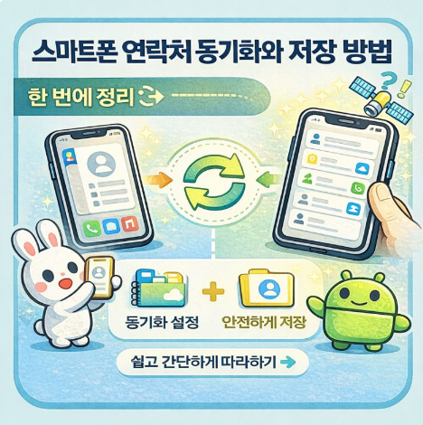 스마트폰 연락처를 안드로이드와 아이폰에서 동기화하고 안전하게 저장하는 방법을 한눈에 정리한 가이드 이미지