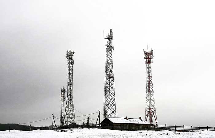 무선통신 안테나 시설 이미지