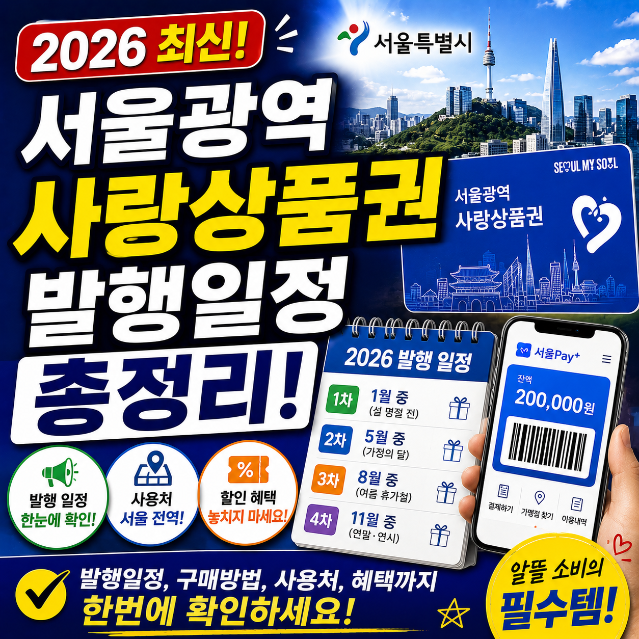 서울Pay+ (서울페이플러스, 서울사랑상품권) 사용처 확인하기