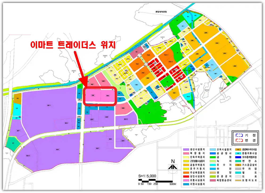 청주 이마트 트레이더스 입점 위치 표시