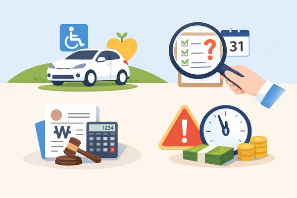 자동차세 감면대상 기준과 신청 전 확인사항5