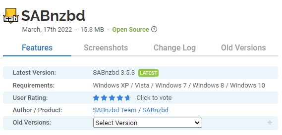 SABnzbd