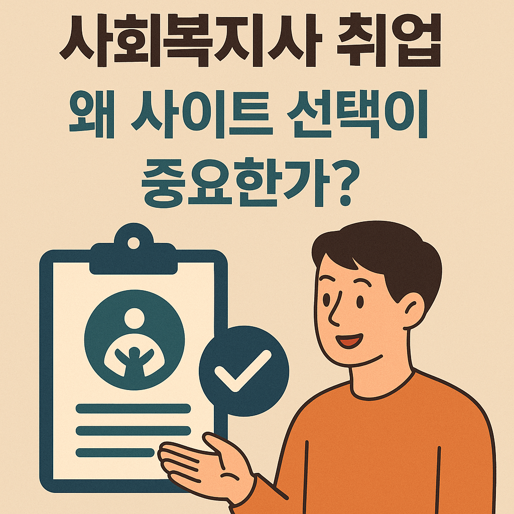 사회복지사 취업 사이트의 중요성
