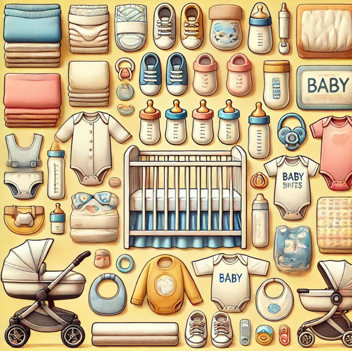 신생아 필수 용품 관련 이미지
