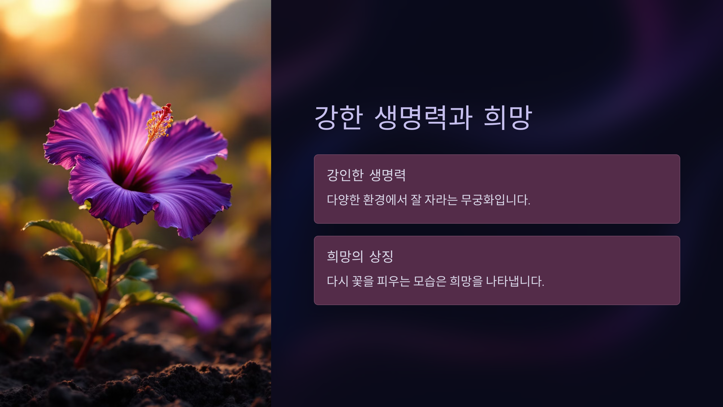 10월 28일 탄생화 무궁화