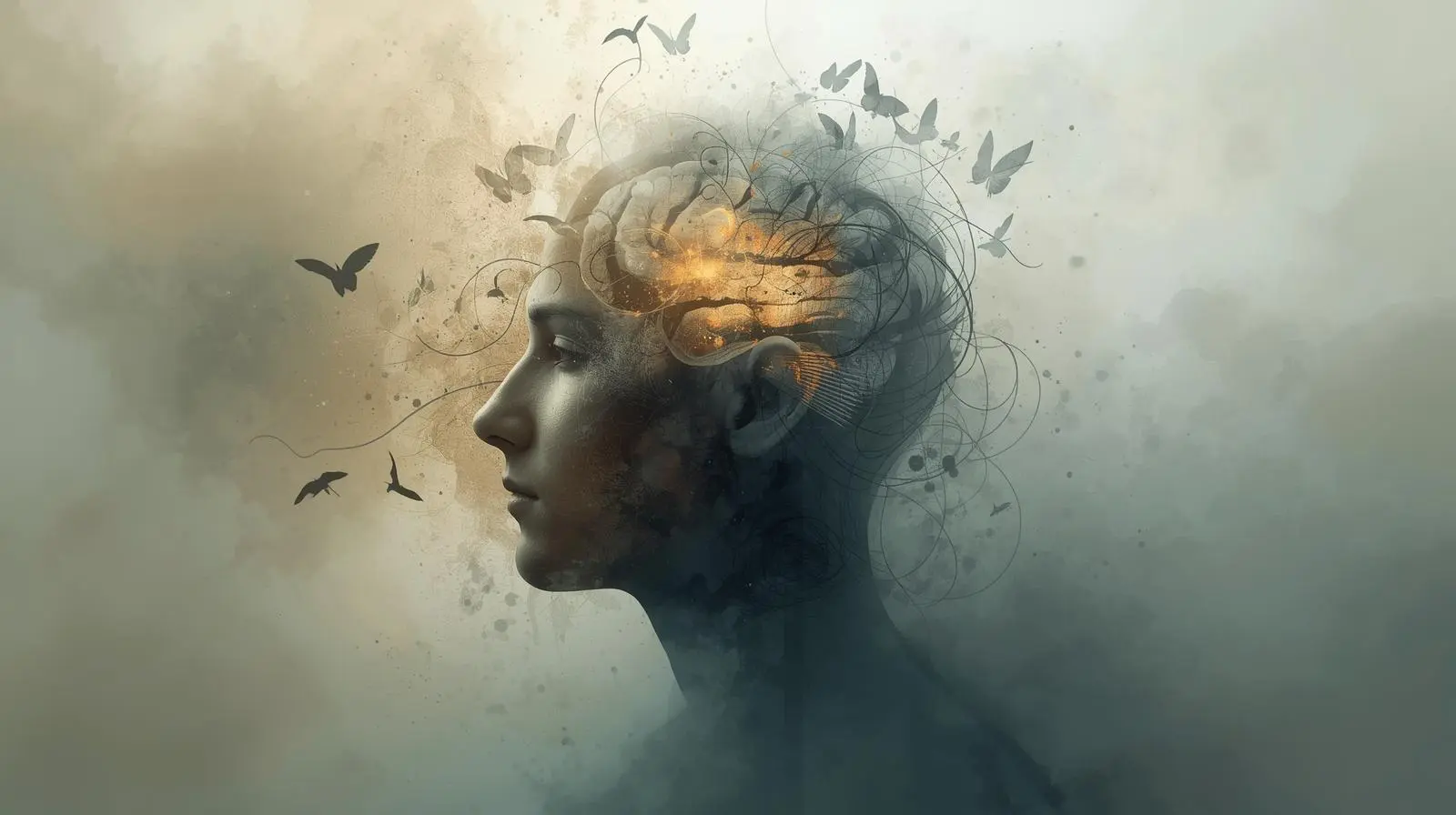 생각과 감정을 연결하는 뇌의 이미지