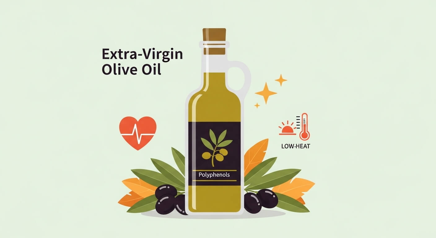 엑스트라 버진 올리브 오일 – 항산화와 심혈관 건강의 핵심