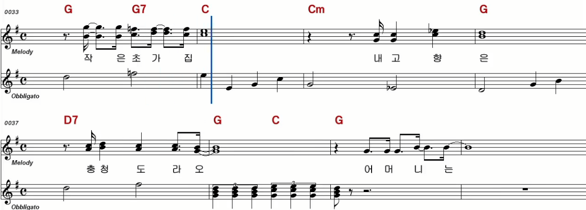 조영남 - 내고향 충청도 악보