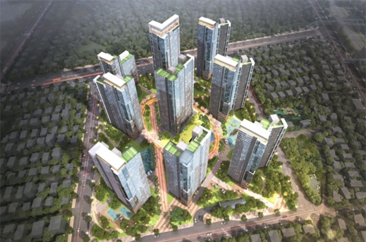 금정역 역세권 구역 조감도