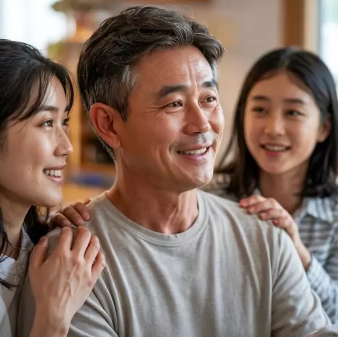 대화중인 가족