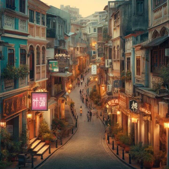 4월 마카오 날씨 정보 및 가볼만한곳 추천 - 2. 4월 마카오 추천 명소 및 행사 - 2.3 타이파 빌리지 (Taipa Village) 4월 마카오 날씨