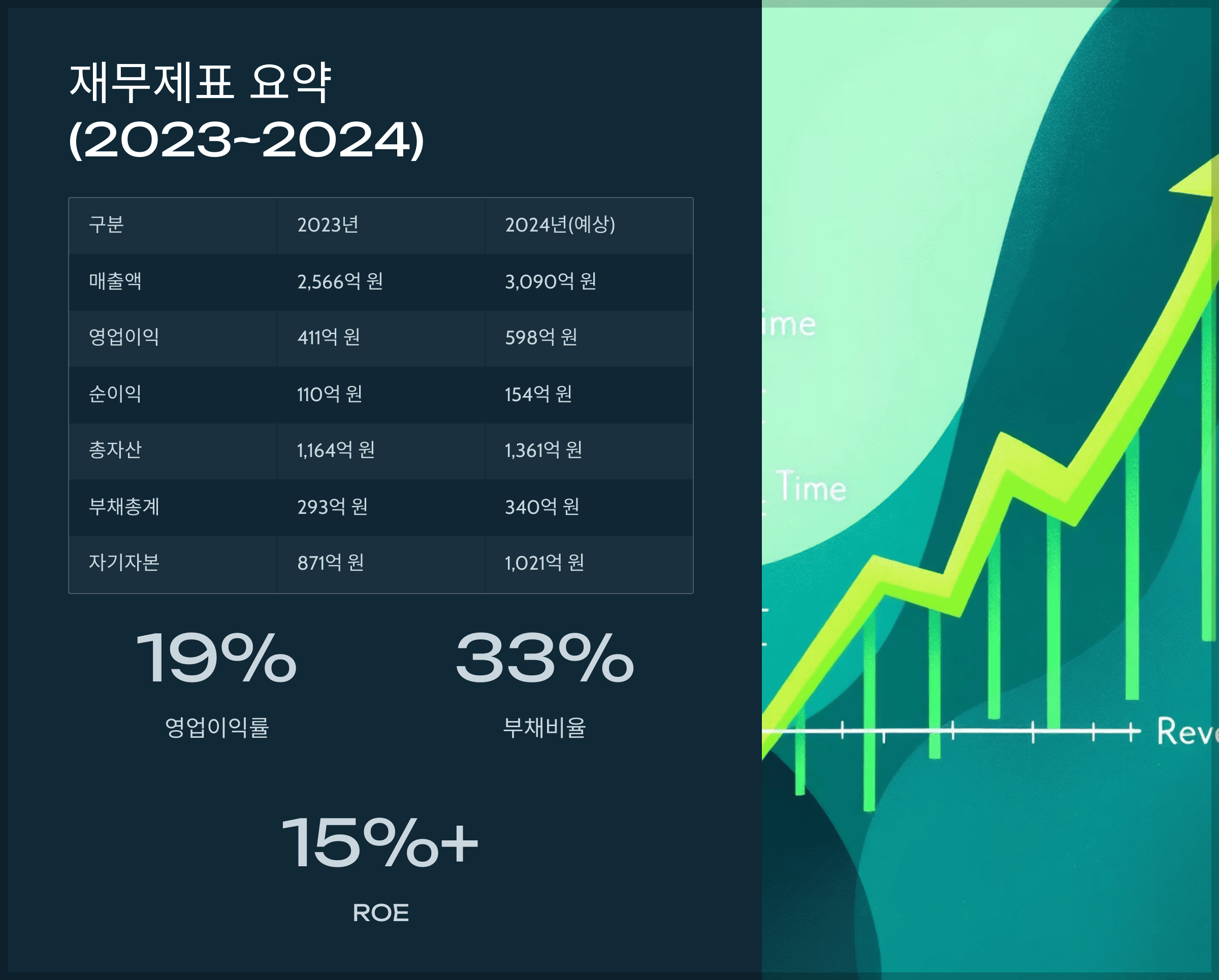 재무제표 요약 (2023~2024)