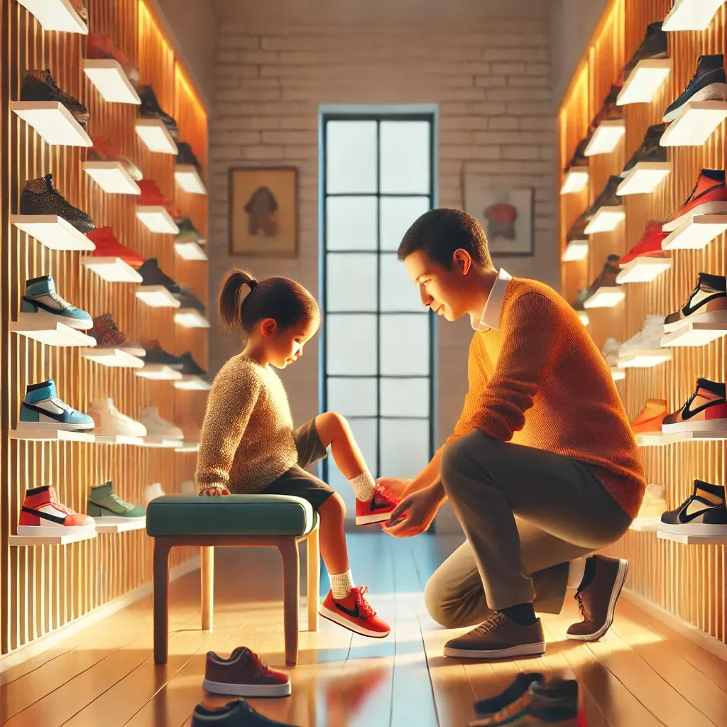 아이 신발을 고르는 꿈