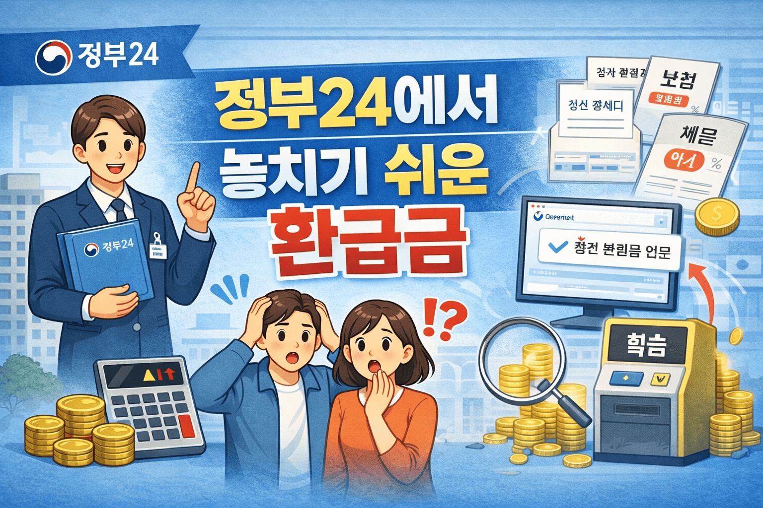 정부24에서 놓치기 쉬운 환급금 ❘ 지금 안 보면 그냥 사라집니다