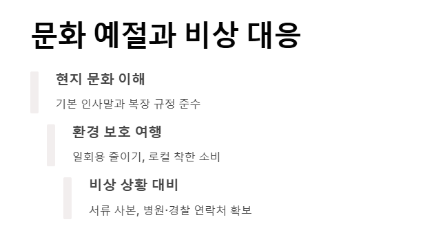 해외 여행 준비 체크리스트 완벽 정리